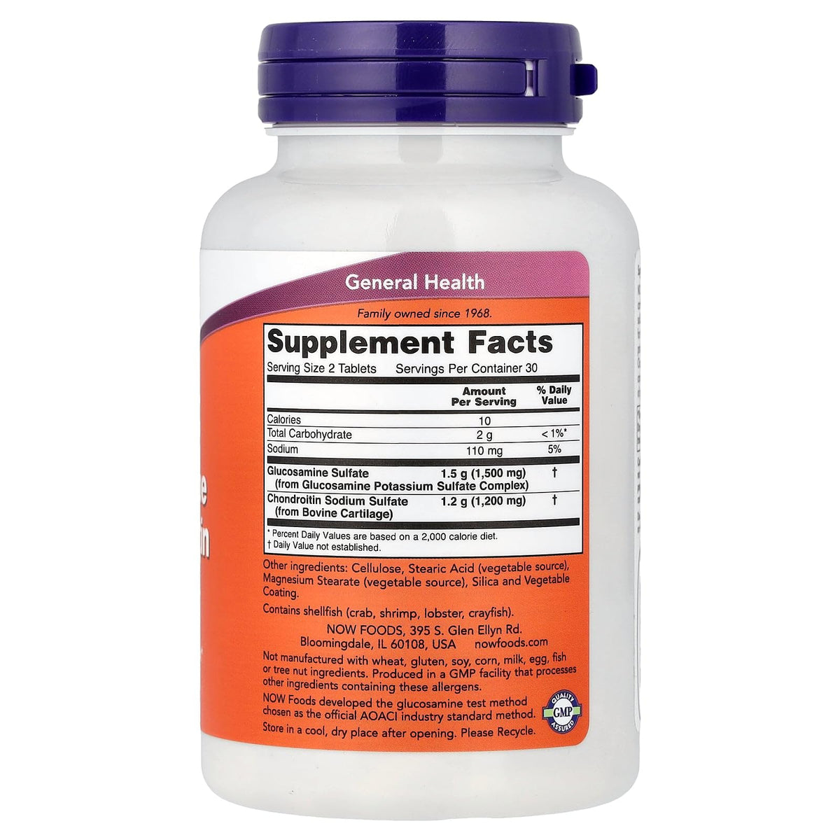 Extra Strength Glucosamine & Chondroitin 60 Tablets J7782