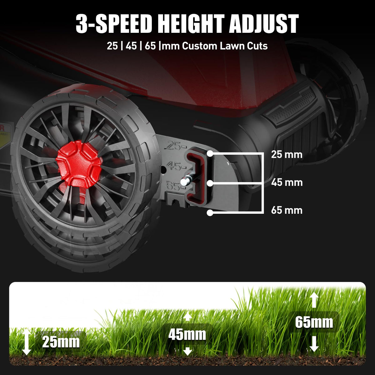 16" Corded Lawn Mower with 3-Position Height Adjustment X36189