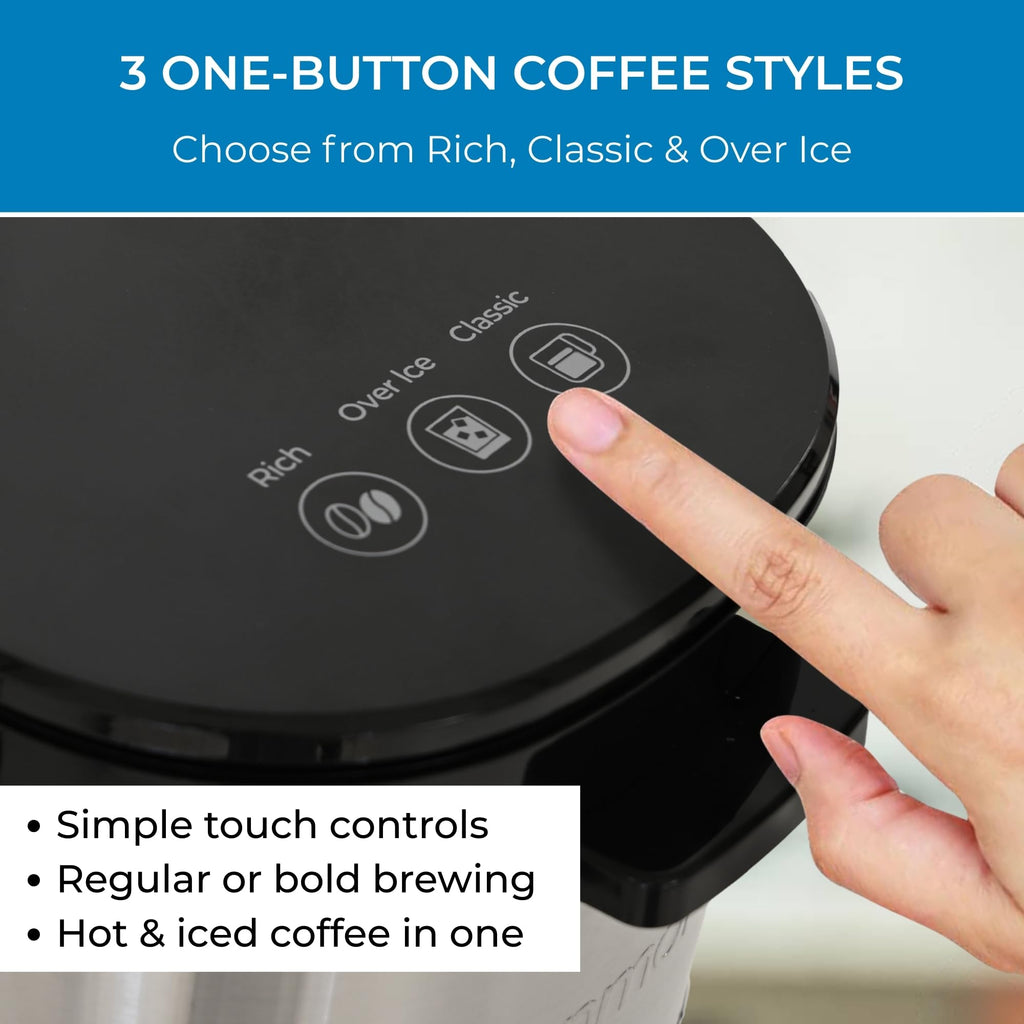 Single Serve Coffee Maker 6–12 Oz Black N27475