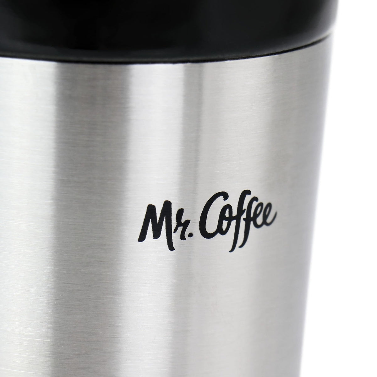 Stainless Steel Stoneware Travel Mug, 16 Oz, Black U90151
