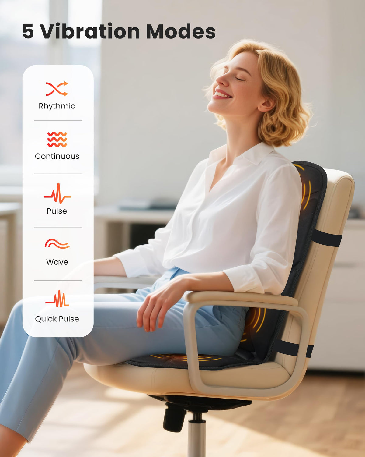 Vibration Back Massager with Heat U121072