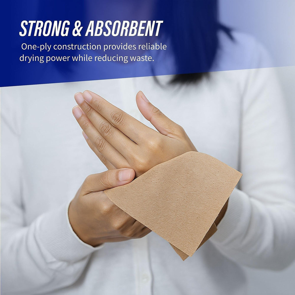 Multifold Paper Hand Towels 1-Ply Kraft 100% Recycled 250 Count 16 Pack H4157
