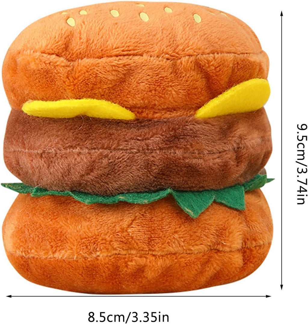 Hamburger Shape Dog Plush Squeaky Toy H151