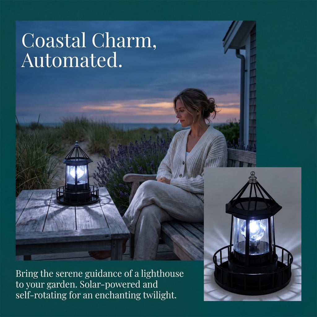 Solar Lighthouse Lamp J57357
