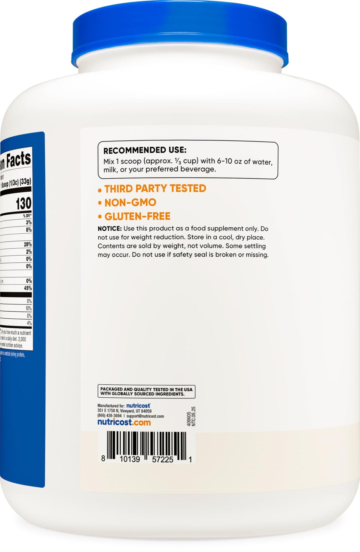Grass-Fed Whey Protein Concentrate 5LBS W550475