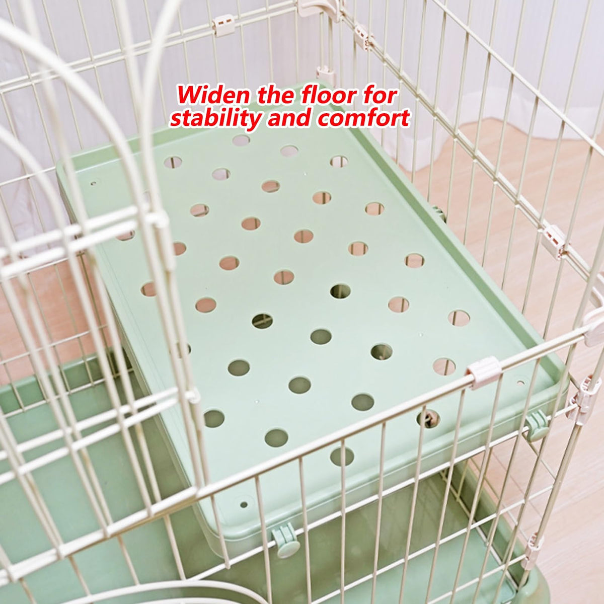 3/4-Tier Wire Cat Cage Playpen Kennel with Hammock P588