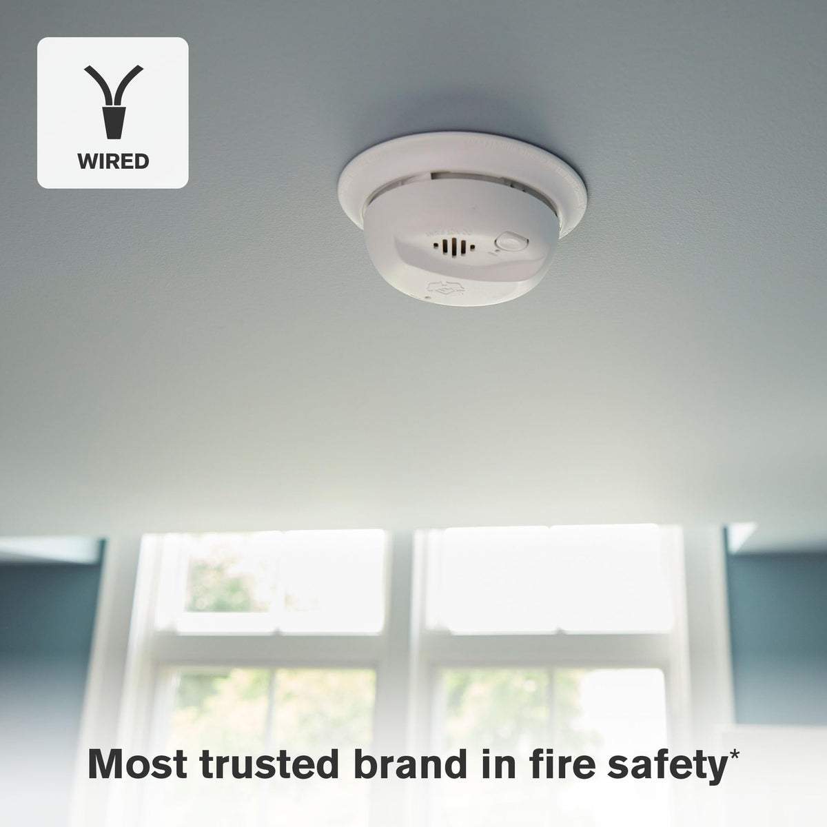Hardwire Smoke Alarm with 10-Year Battery Backup T7653