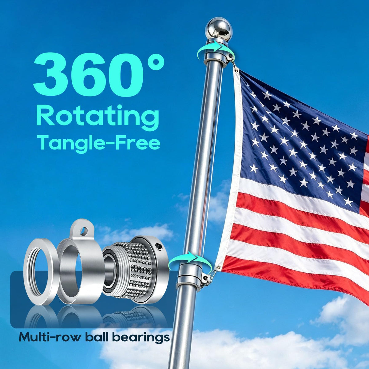 5FT One-Piece Flagpole 2-Pack G35337