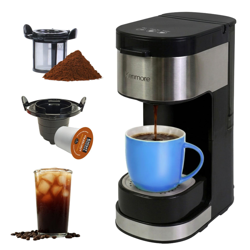 Single Serve Coffee Maker 6–12 Oz Black N27475