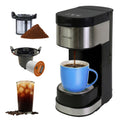 Single Serve Coffee Maker 6–12 Oz Black N27475