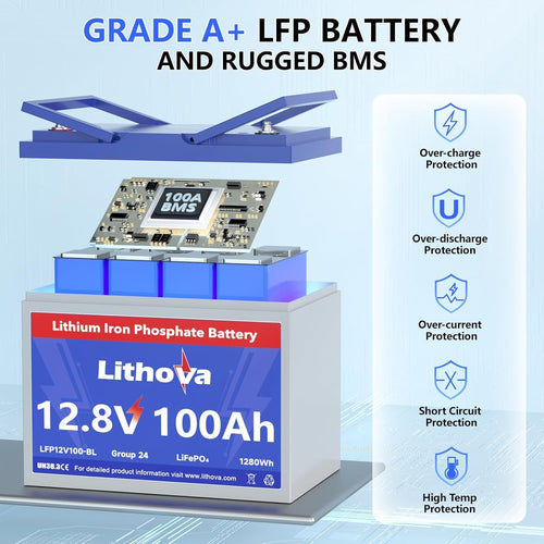 12V 100Ah LiFePO4 Battery H341836