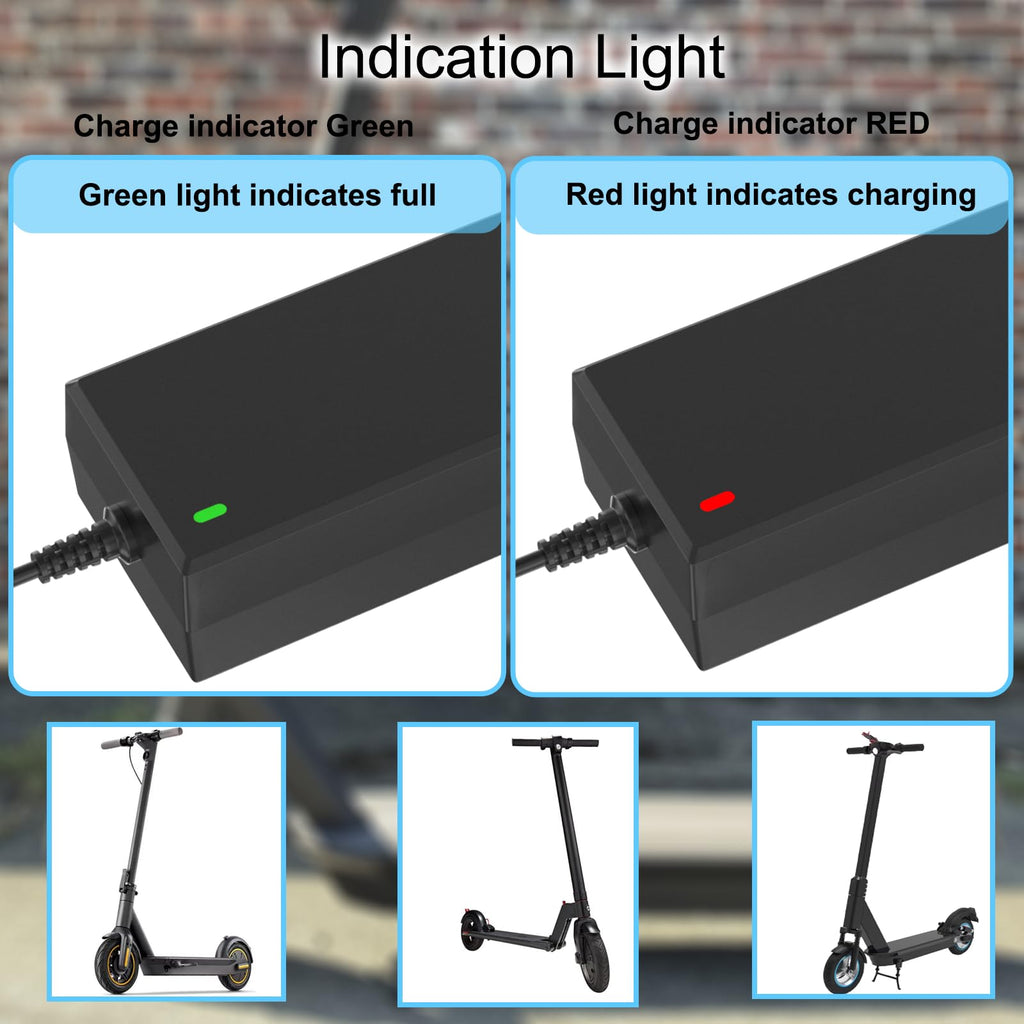 42V 2A Scooter Charger 4 in 1 Removable Connector Y73392