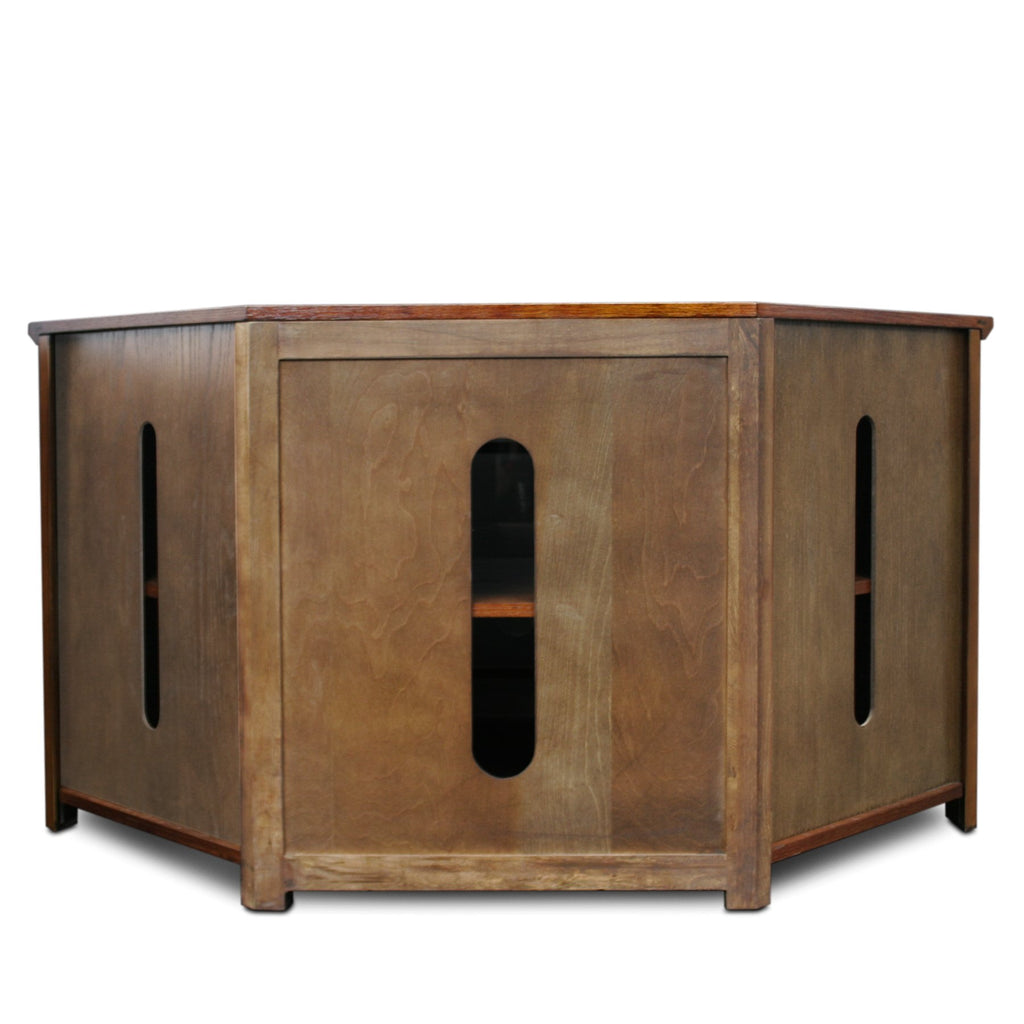 Mission Oak Corner TV Stand Q654727