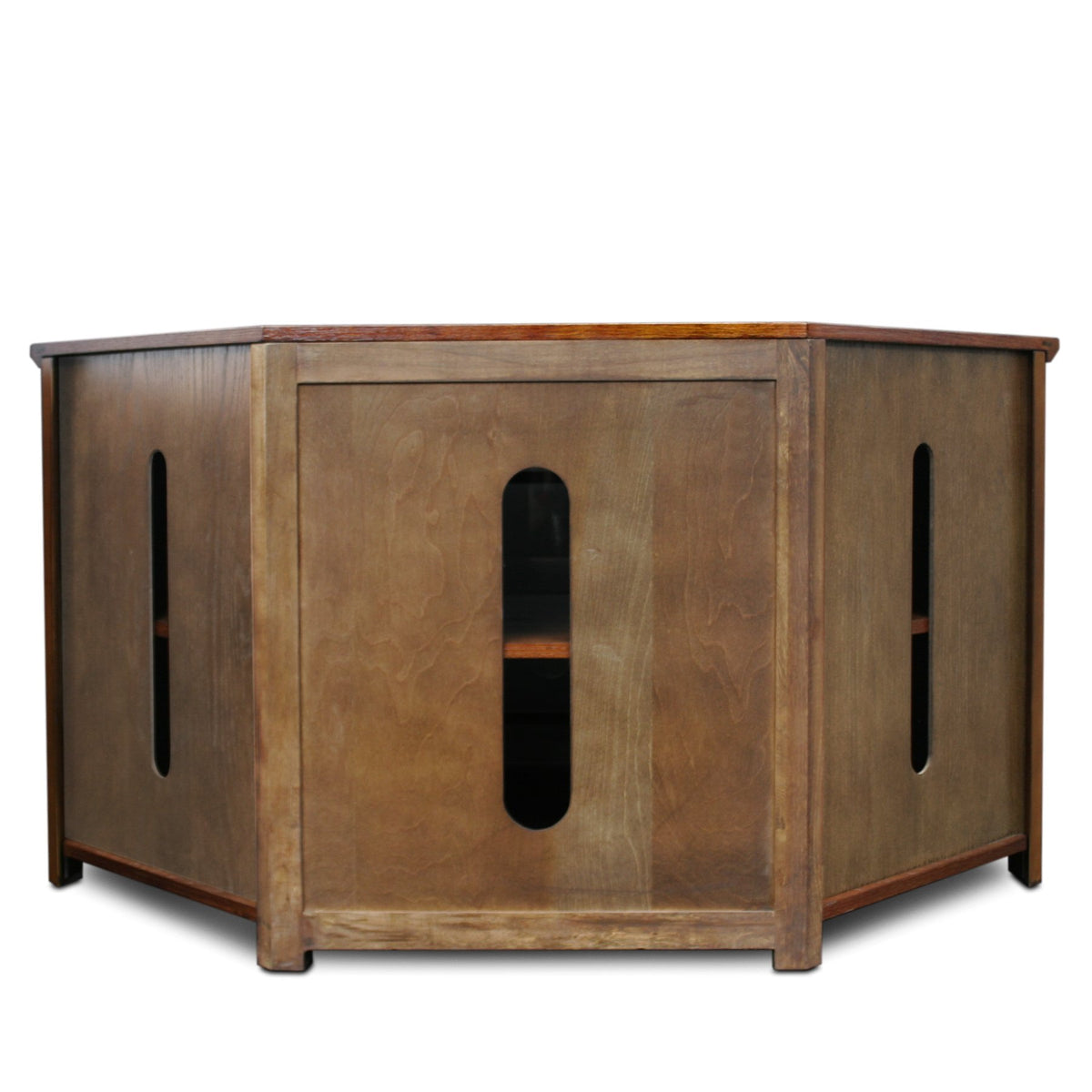 Mission Oak Corner TV Stand Q654727