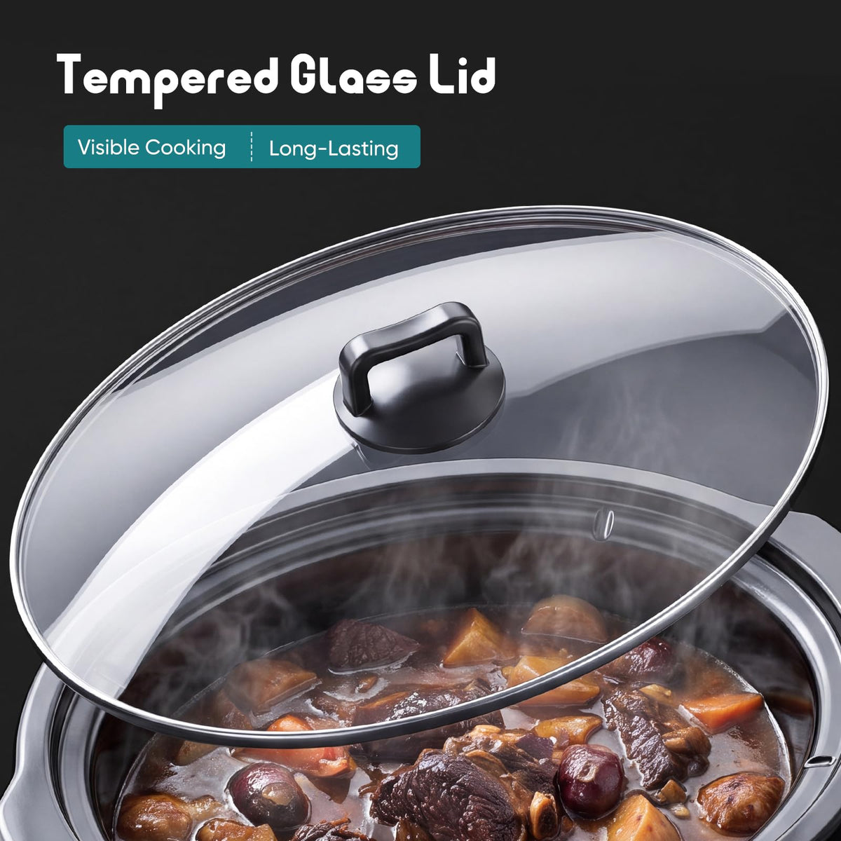 8 Quart Programmable Ceramic Nonstick Slow Cooker T61816