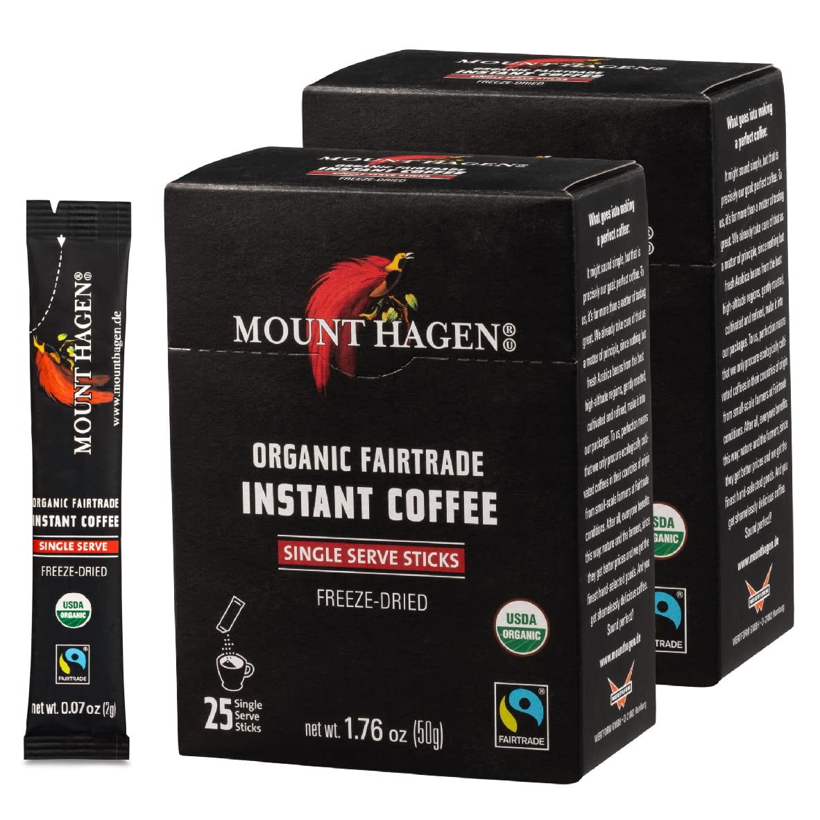Organic Medium Roast Instant Coffee Packets 2 Pack S850