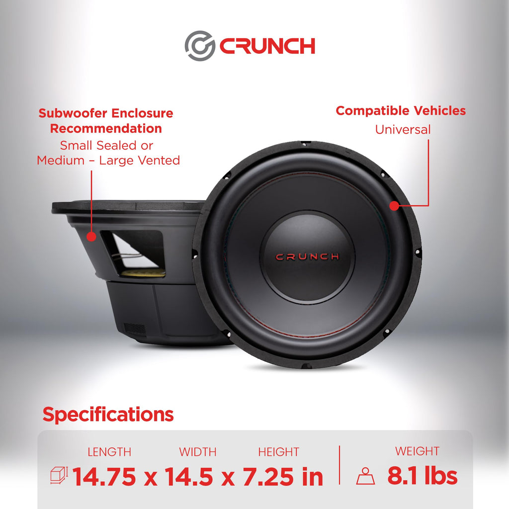 12 Inch 800 Watt 4 Ohm Dual Voice Coil Car Subwoofer C7482