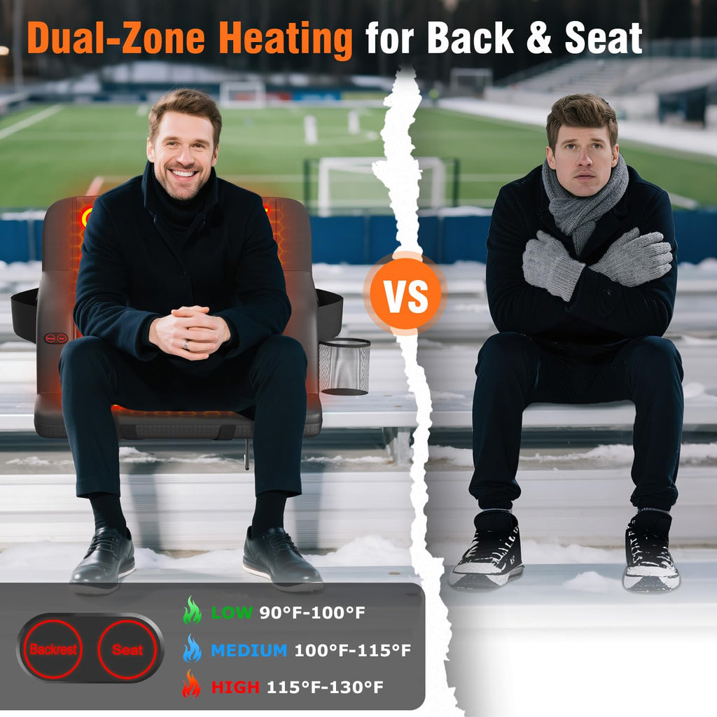 21" Heated Stadium Seats for Bleachers 2 Pack G5382