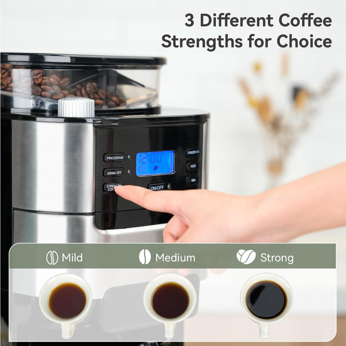 10-Cup Grind & Brew Coffee Maker with Burr Grinder U11106