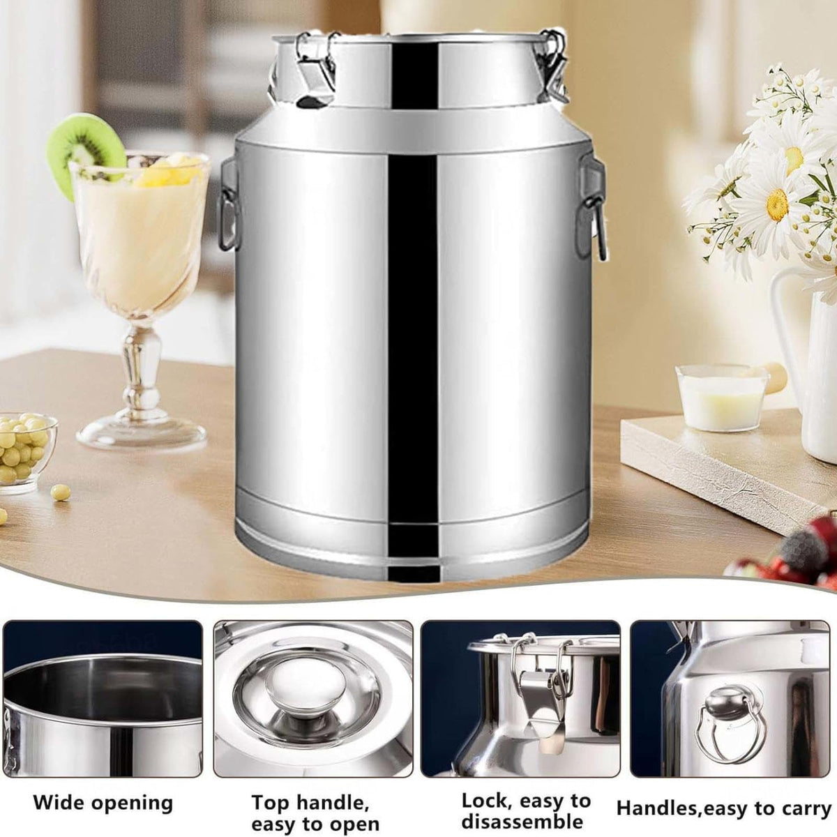 5L Stainless Steel Water Container with Tap D3250