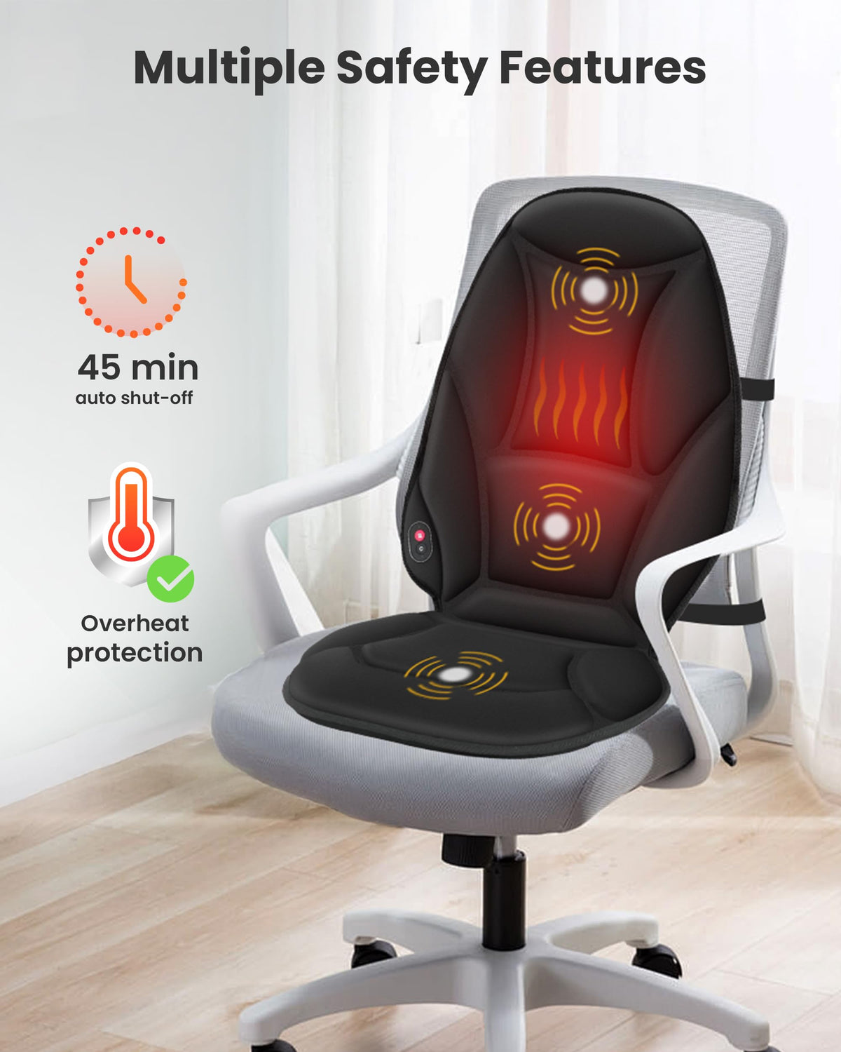 Vibration Back Massager with Heat U121072