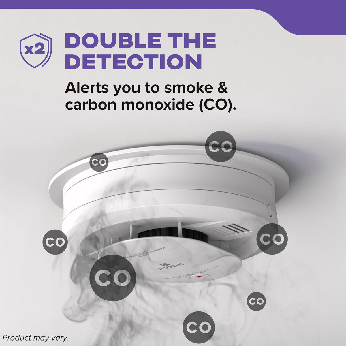 Smoke and Carbon Monoxide Detector, Hardwired with 10-Year Battery Backup I1093