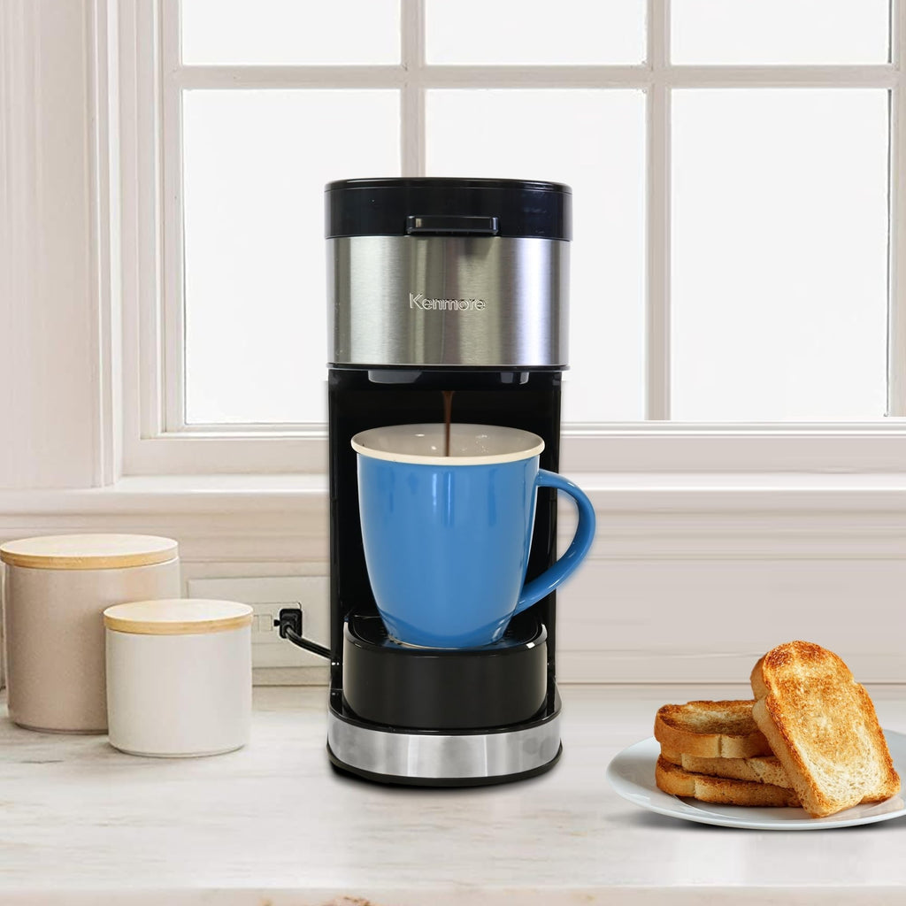 Single Serve Coffee Maker 6–12 Oz Black N27475