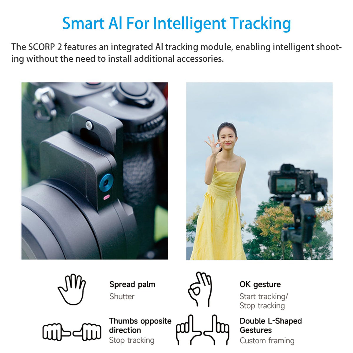 3-Axis Camera Gimbal Stabilizer with Touch Screen A281