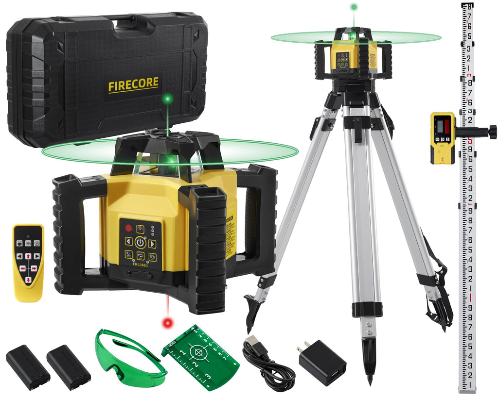 Green Self-Leveling Rotary Laser Level Kit with Tripod C164150