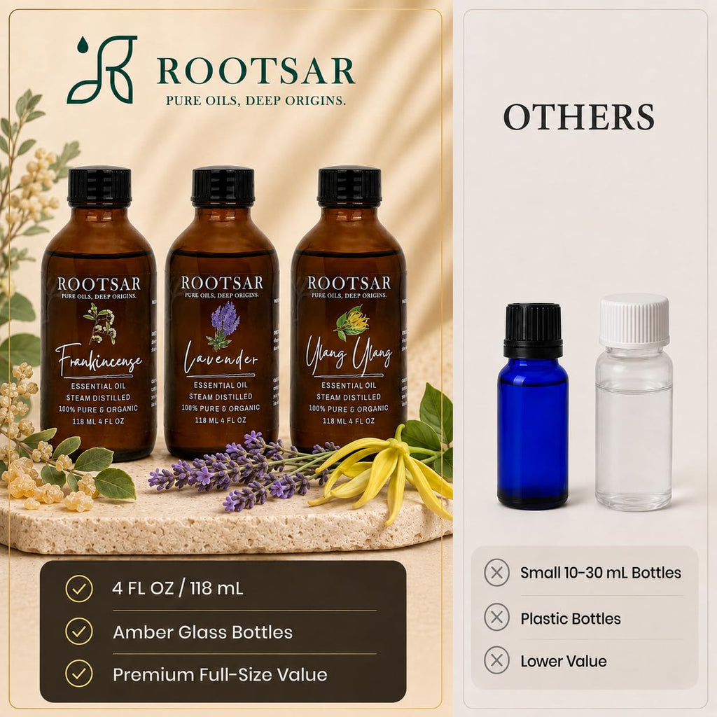 3 Pack Lavender Ylang Ylang Frankincense Essential Oils 4 Fl Oz G636