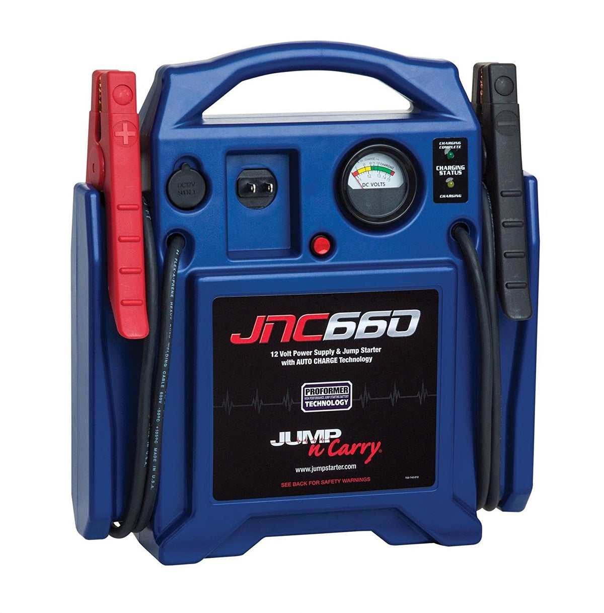 1700 Peak Amp 12 Volt Jump Starter and 2.5 Amp Battery Maintainer O958