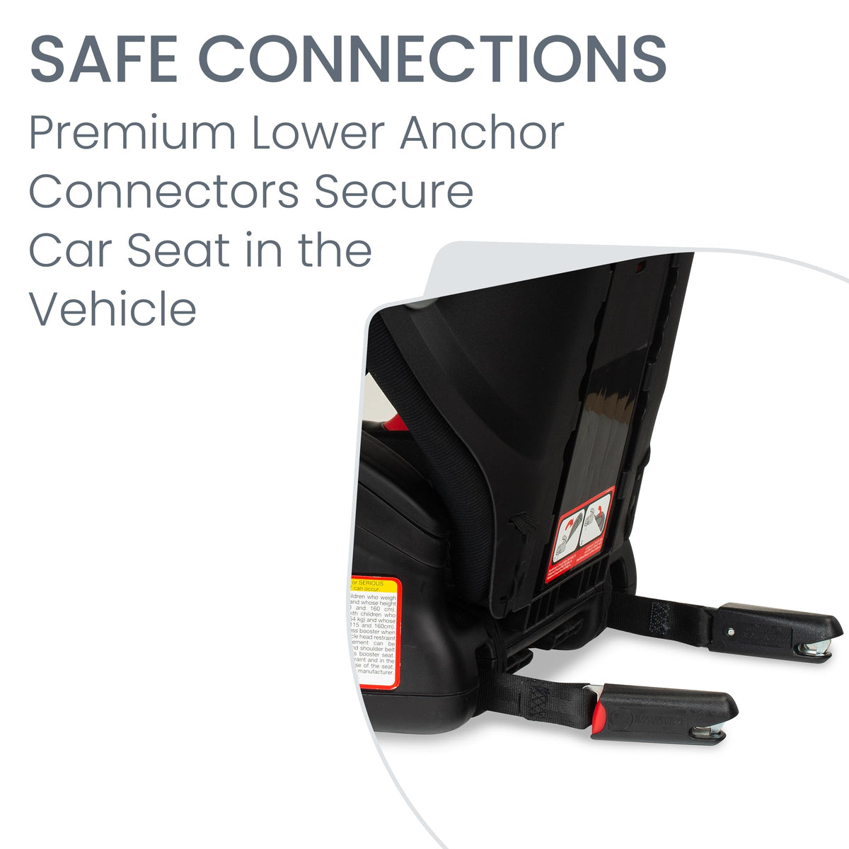 Black Backless Belt-Positioning Booster Seat R36779