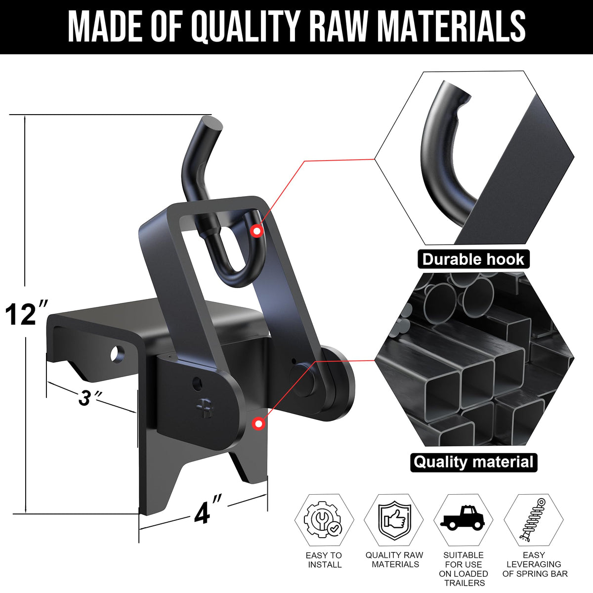 Heavy Duty Weight Distribution Hitches with Sway Control Z7535