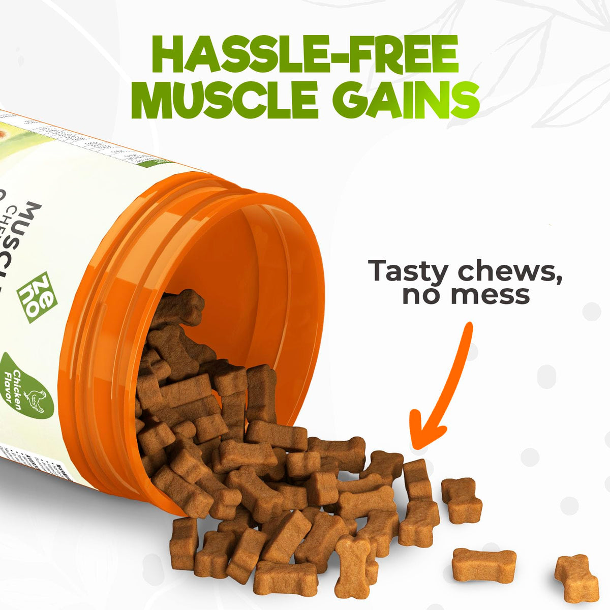 High Calorie Chicken Weight Gain Chews for Dogs S90836