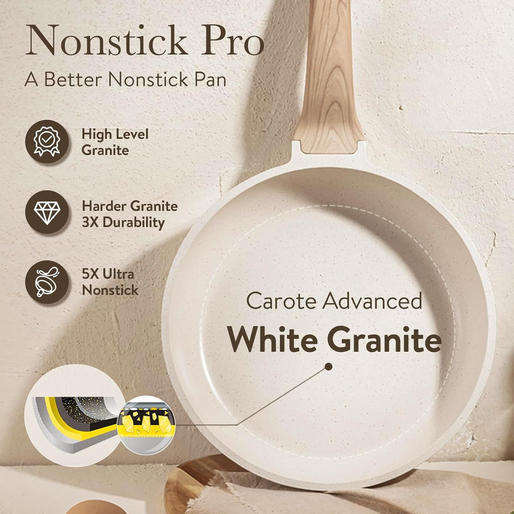 21 Pc Nonstick Cookware Set with Egg Pan Q7723