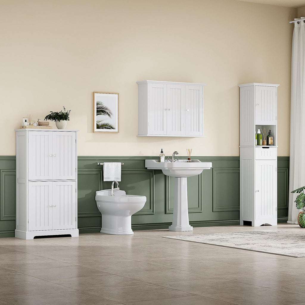 Laundry Cabinet with 3 Doors and Adjustable Shelves C5482