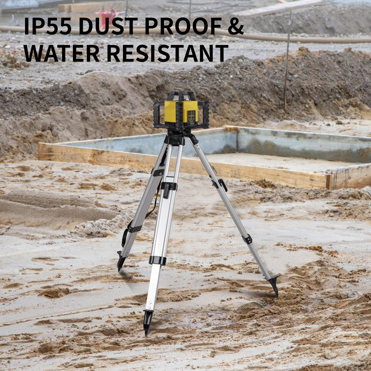 Green Self-Leveling Rotary Laser Level Kit with Tripod C164150