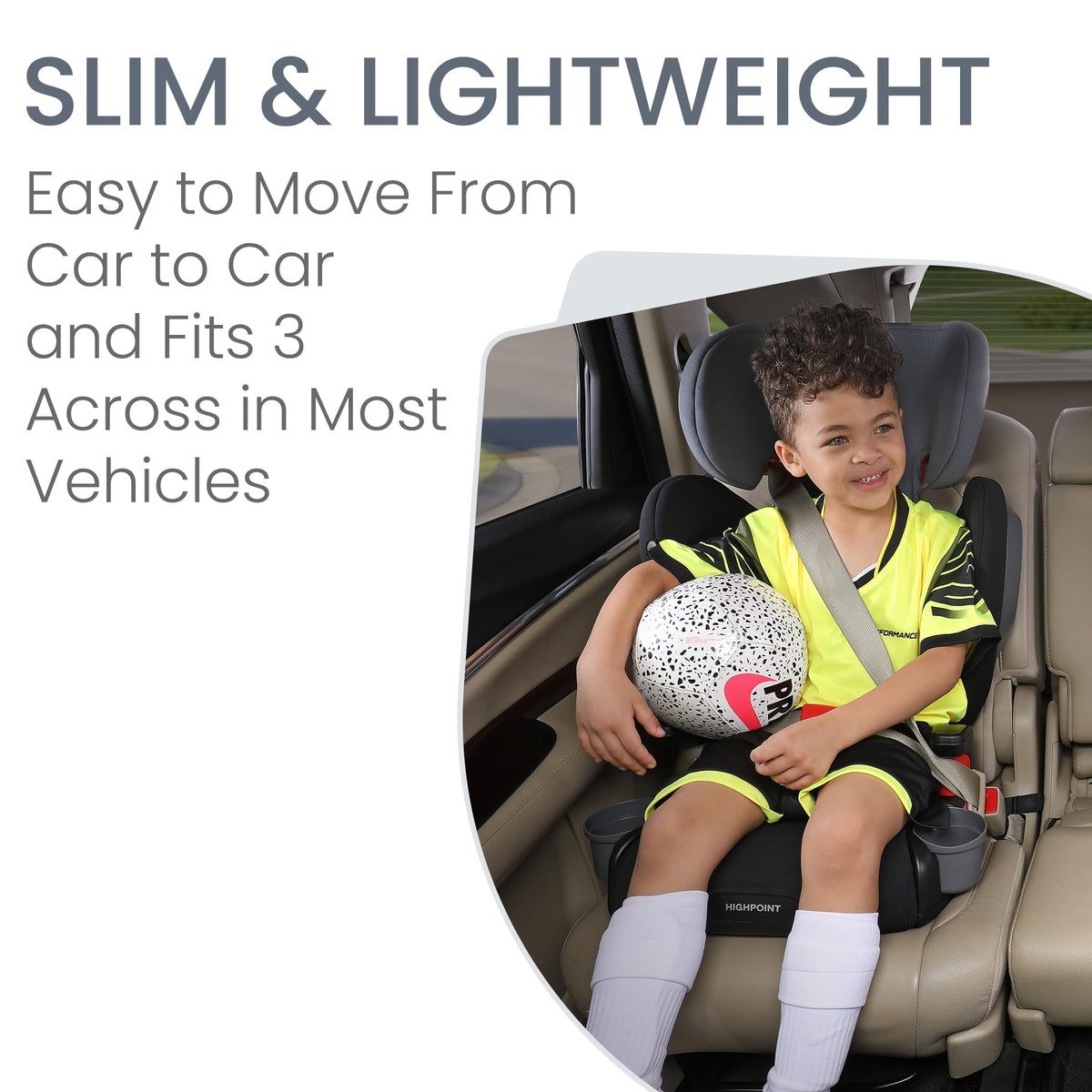 Black Backless Belt-Positioning Booster Seat R36779
