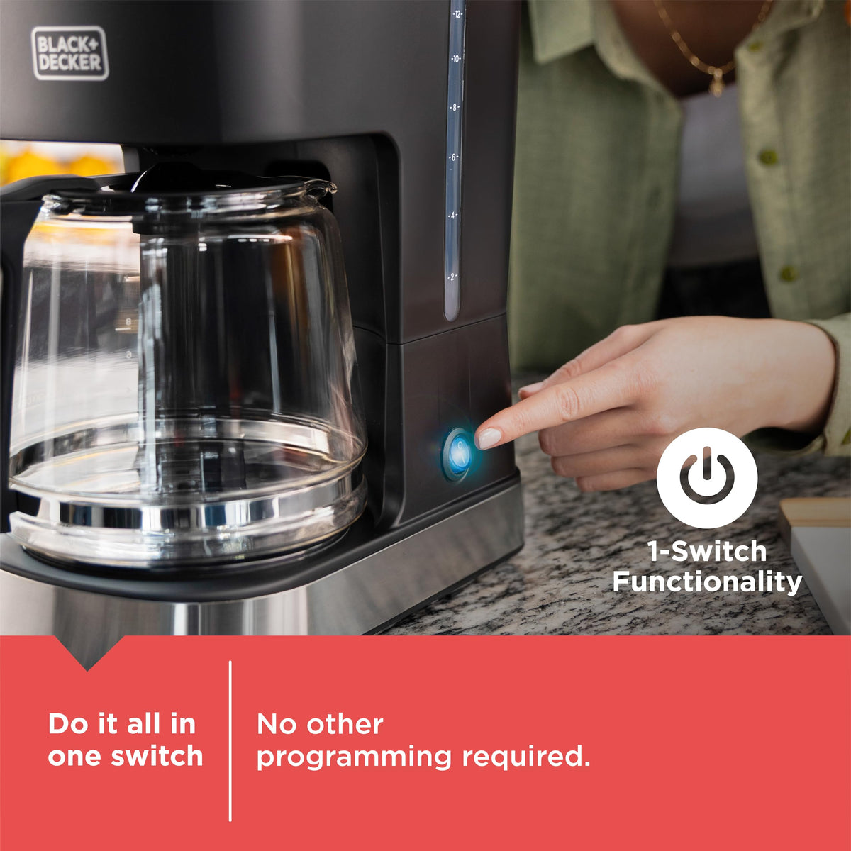 12-Cup Stainless Steel Drip Coffee Maker E518909