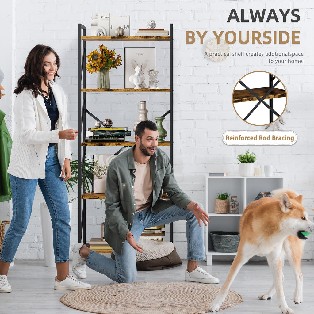 5 Tier Metal Bookshelf K794