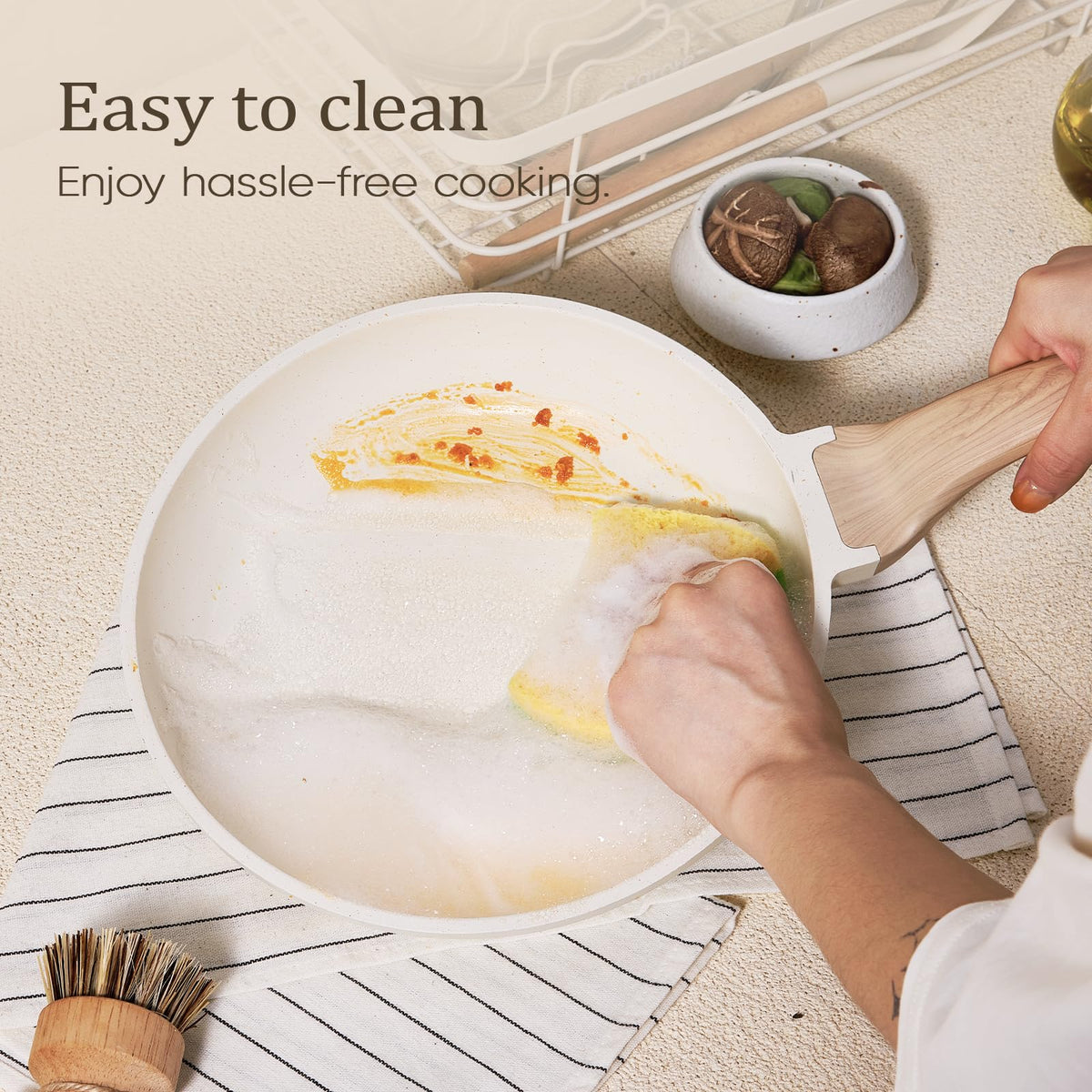 21 Pc Nonstick Cookware Set with Egg Pan Q7723