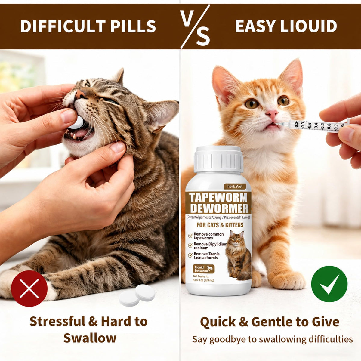 Cat Dewormer for Cats & Kittens M923704