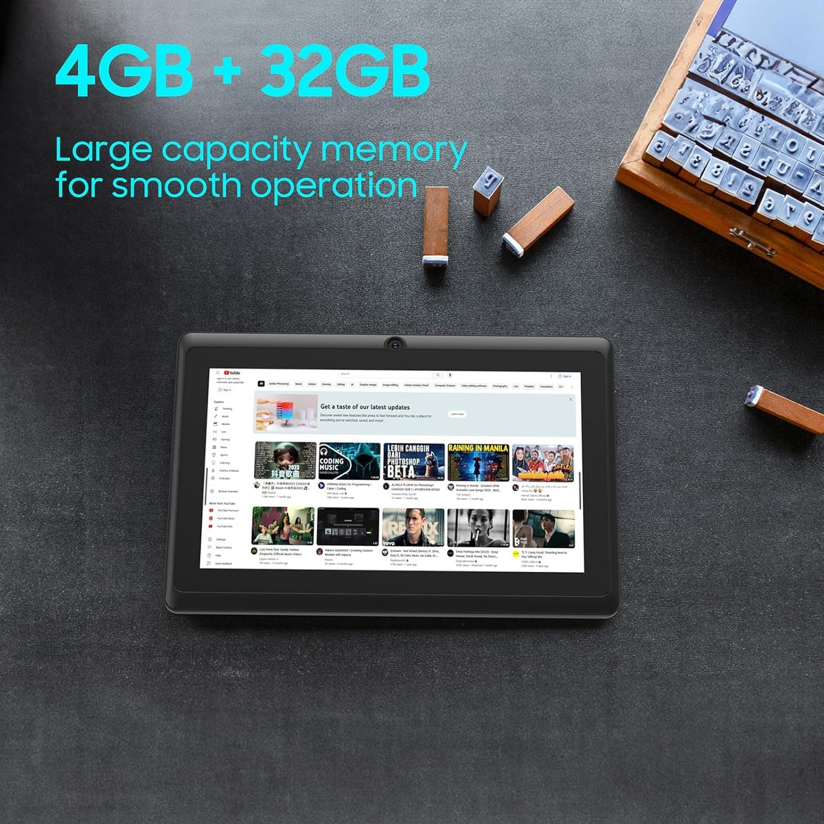 Android Tablet 10 inch 6GB RAM 32GB ROM Quad-core I7802