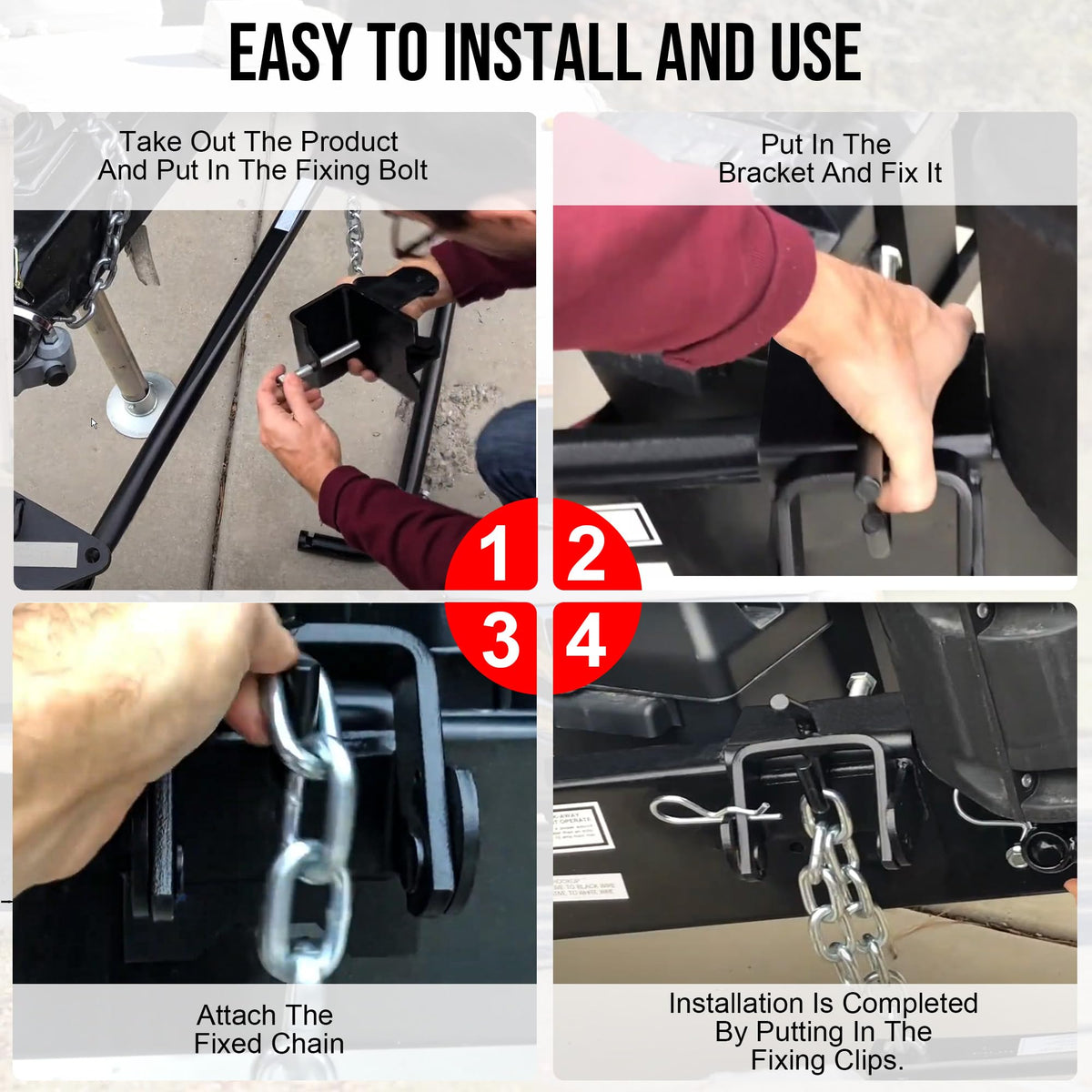Heavy Duty Weight Distribution Hitches with Sway Control Z7535