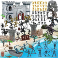 Medieval Castle Building Set with Knights and Dragon M841548