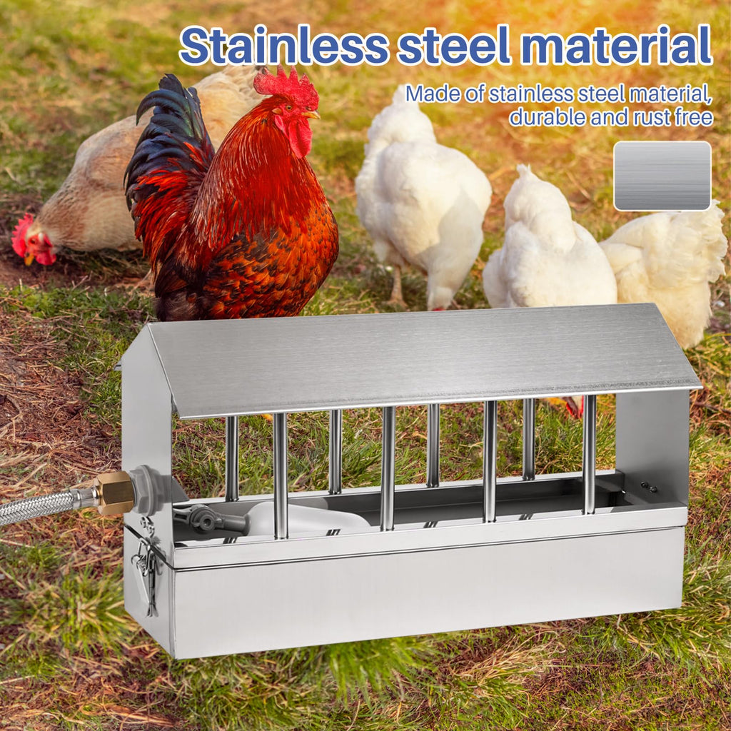 Stainless Steel Automatic Chicken Waterer with Float Valve I961152