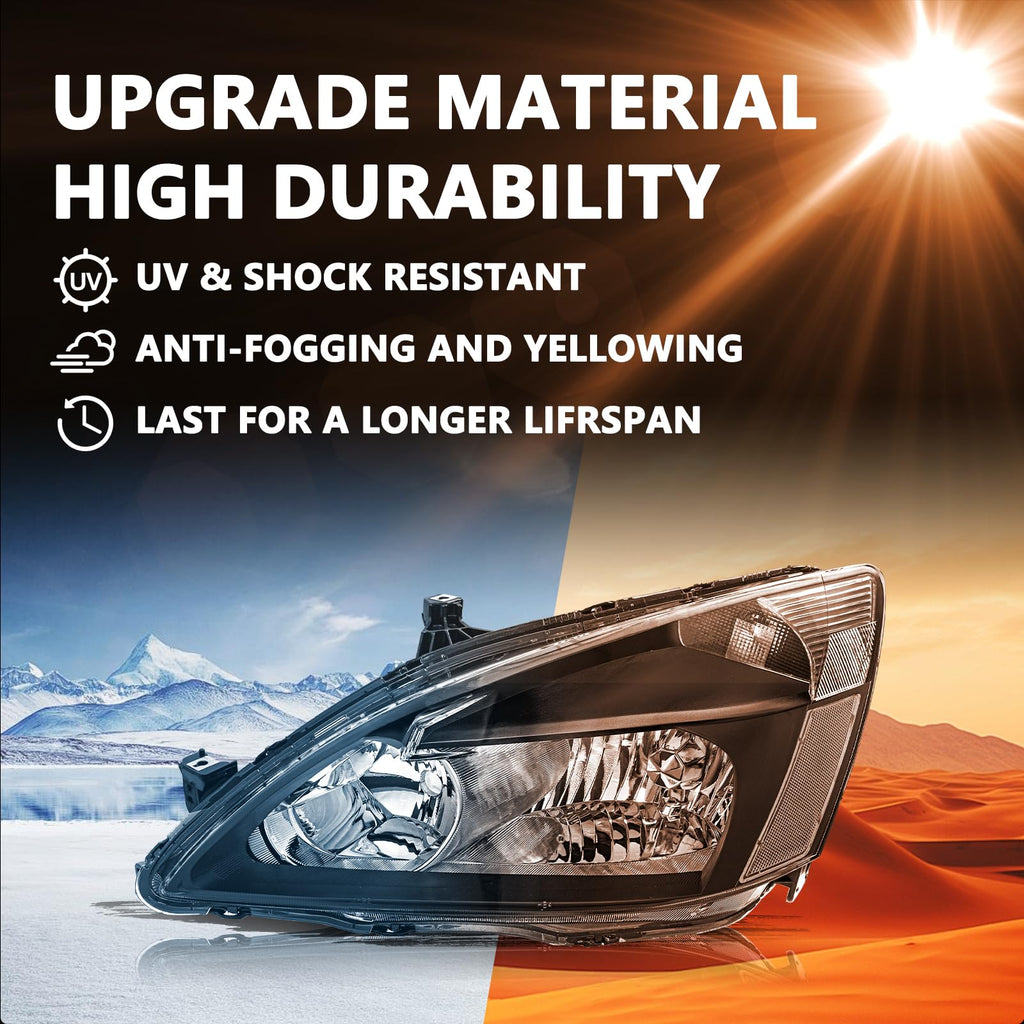 Black Clear Headlight Assembly X7117