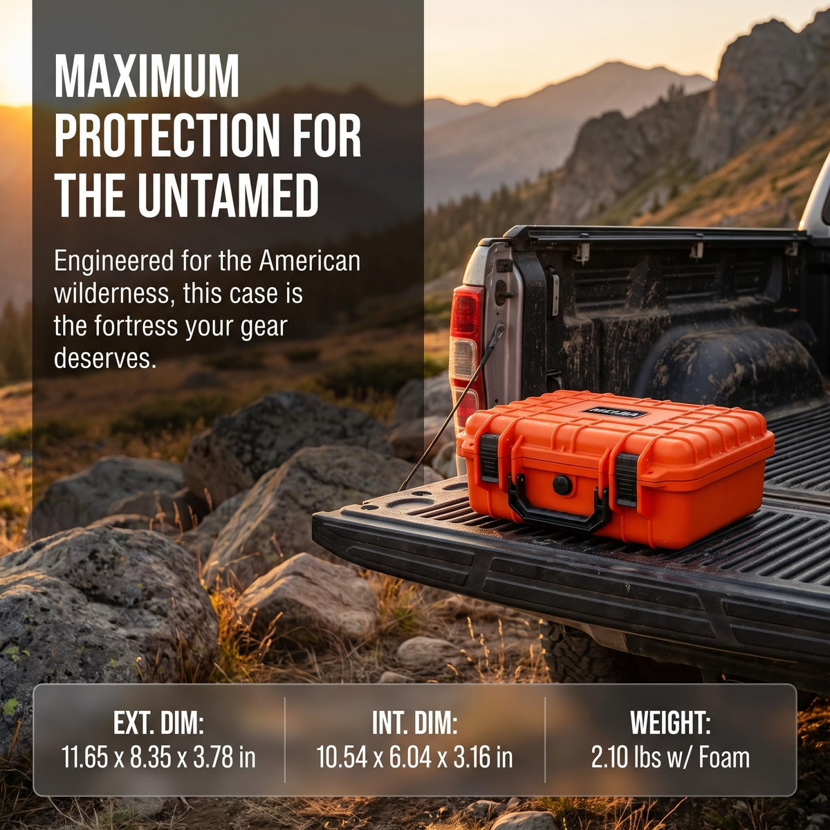 Portable Waterproof Hard Case with Customizable Foam C364523