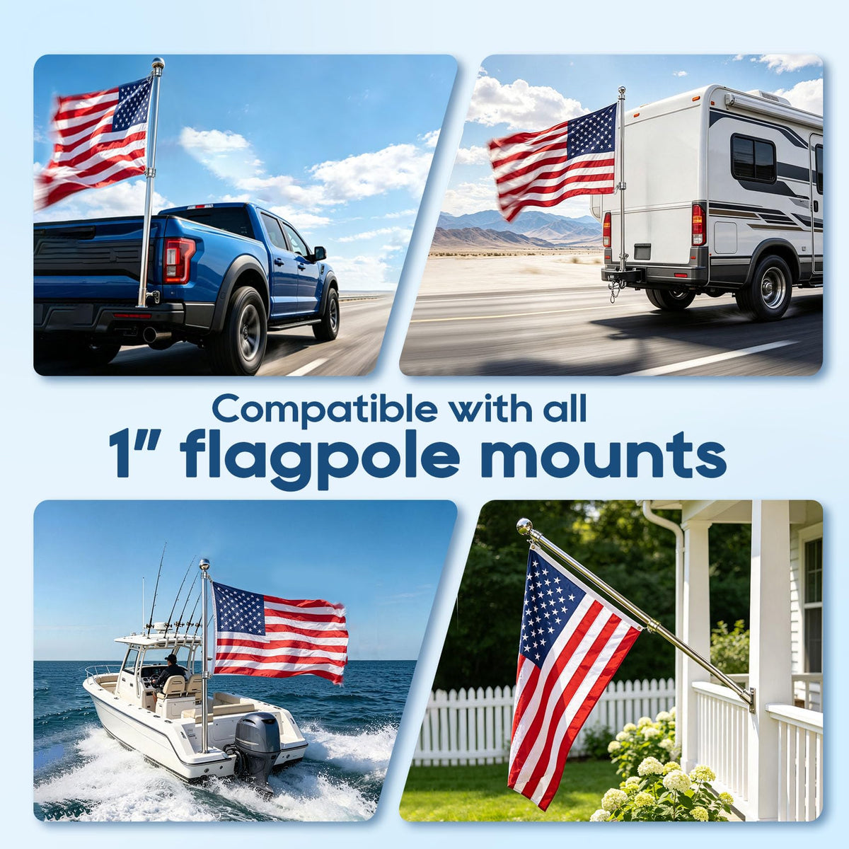 5FT One-Piece Flagpole 2-Pack G35337