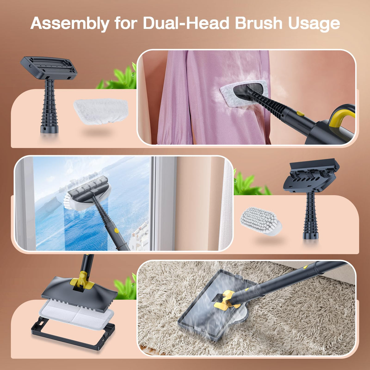 10-in-1 Detachable Handheld Steam Cleaner J503931